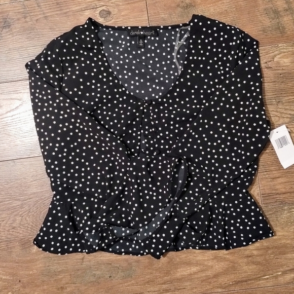 NWT Derek Hart polka dot blouse - Picture 4 of 4